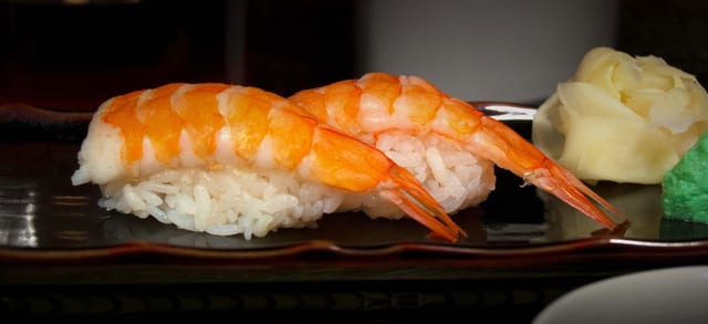 Shrimp Sushi.