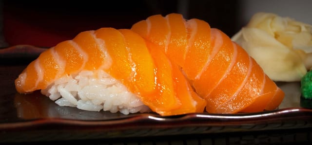 Salmon Sushi.